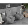 Mexen Teo cuvette WC sans bride avec abattant à descente ralentie slim, duroplast, gris clair mat - 30854061