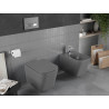 Mexen Teo cuvette WC sans bride avec abattant à descente amortie slim, duroplast, gris foncé mat - 30854071