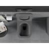 Mexen Teo cuvette WC sans bride avec abattant à descente amortie slim, duroplast, gris foncé mat - 30854071