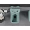 Mexen Teo cuvette WC sans bord avec abattant slim à descente progressive, duroplast, vert clair mat - 30854048