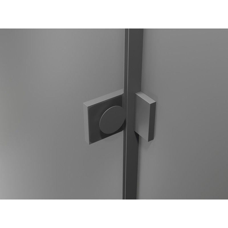 Mexen Lunar Duo portes de douche pivotantes 200 cm, transparent, métal canon - 834D-200-000-95-00