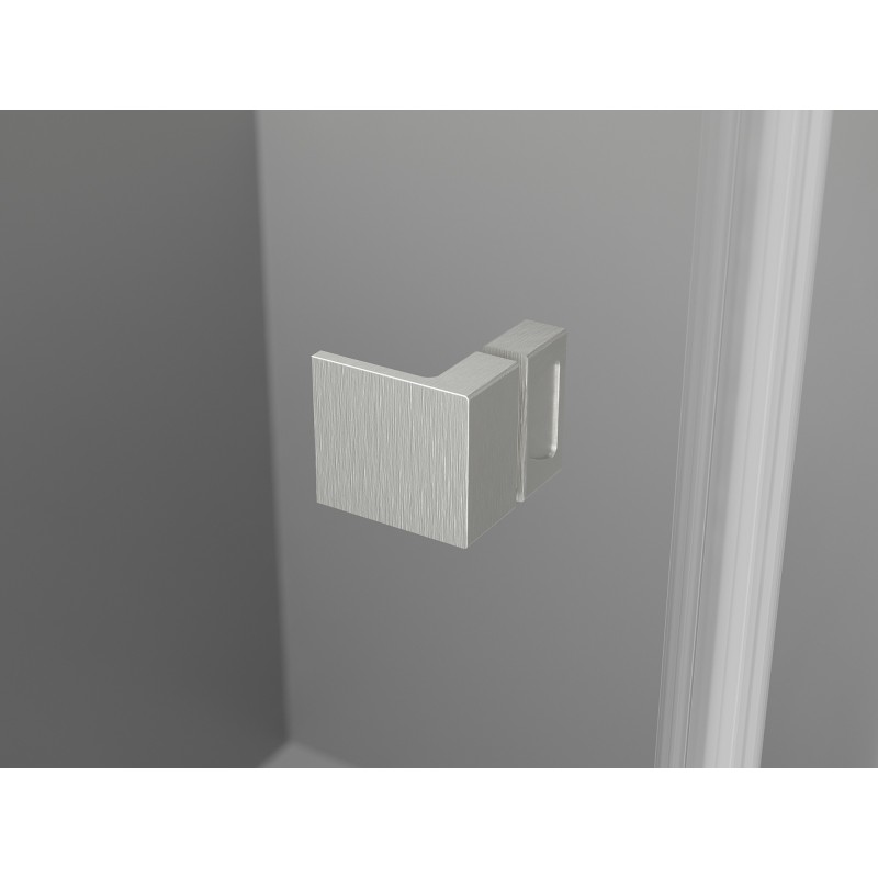 Mexen Lunar Porte de douche à deux battants 170 cm, transparent, nickel brossé - 834D-170-000-97-00