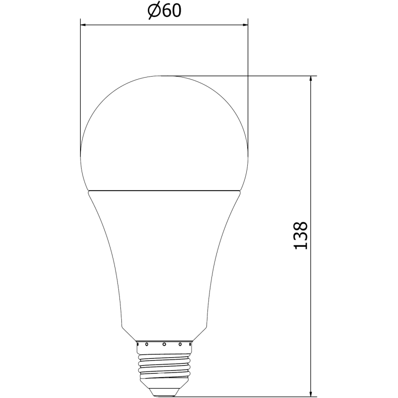 Mexen Nova Ampoule LED E27, A70, 18W, Chaude - 3000K, 1890 lm - L100-E27-1830-01
