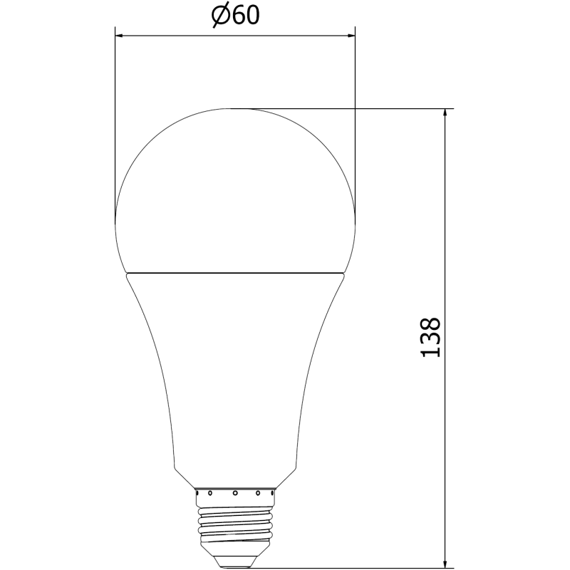 Mexen Nova Ampoule LED E27, A70, 20W, Chaude - 3000K, 2100 lm - L100-E27-2030-01