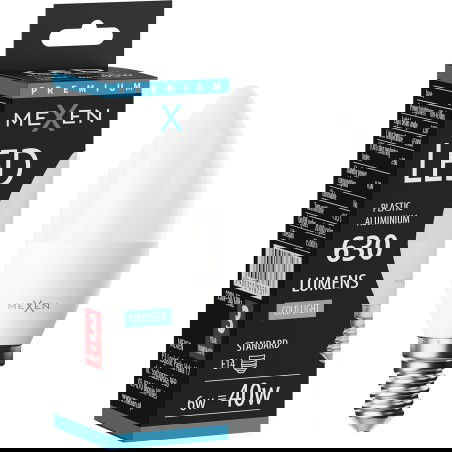 Mexen Nova Ampoule LED E14, C37, 6W, Froid - 6500K, 630 lm - L102-E14-0665-01