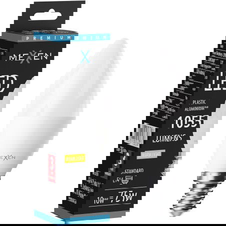 Mexen Nova Ampoule LED E14, C37, 10W, Chaude - 3000K, 1055 lm - L102-E14-1030-01