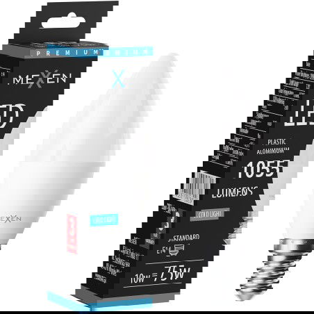 Mexen Nova Ampoule LED E14, C37, 10W, Froid - 6500K, 1055 lm - L102-E14-1065-01