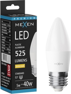 Mexen Nova Ampoule LED E27, C37, 5W, Chaude - 3000K, 525 lm - L102-E27-0530-01