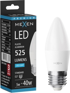 Mexen Nova Ampoule LED E27, C37, 5W, Froid - 6500K, 525 lm - L102-E27-0565-01