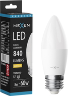 Mexen Nova Ampoule LED E27, C37, 8W, Chaud - 3000K, 840 lm - L102-E27-0830-01