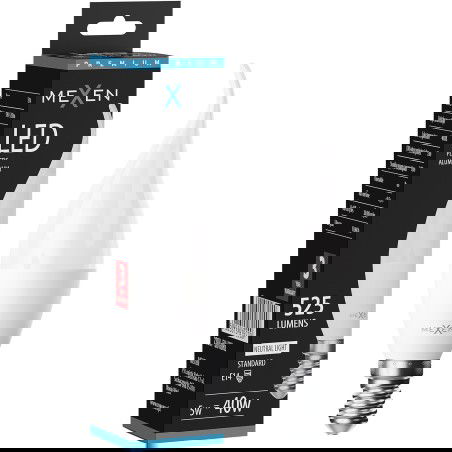 Mexen Nova Ampoule LED flamme E14, C37, 5W, Neutre - 4000K, 525 lm - L106-E14-0540-01