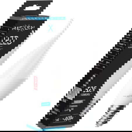 Mexen Nova Ampoule LED flamme E14, C37, 5W, Froid - 6500K, 525 lm - L106-E14-0565-01