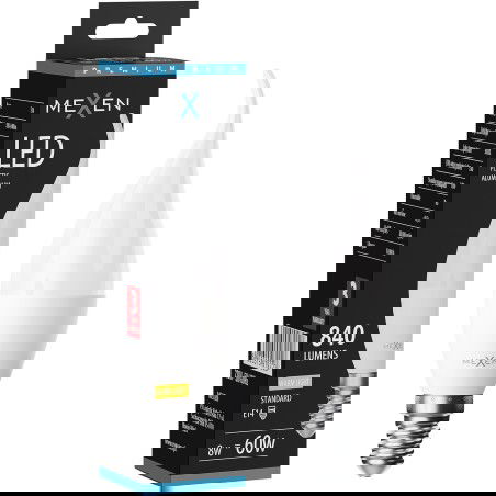 Mexen Nova Ampoule LED flamme E14, C37, 8W, Chaude - 3000K, 840 lm - L106-E14-0830-01