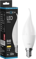 Mexen Nova Ampoule LED flamme E14, C37, 8W, Chaude - 3000K, 840 lm - L106-E14-0830-01