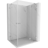 Mexen Lunar Duo cabine de douche pivotante droite 80 x 70 cm, transparent, chrome - 834-080P-070L-01-00