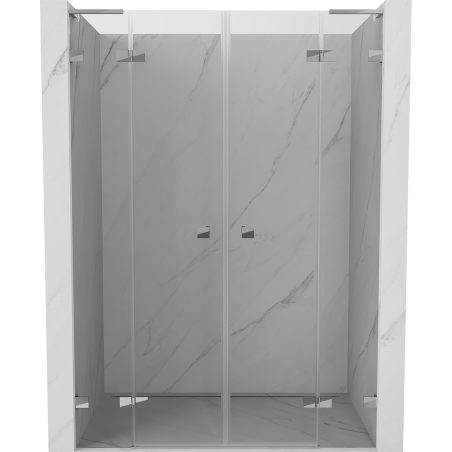 Mexen Lunar L Duo porte de douche battante 150 cm, transparent, chrome - 834DL-150-000-01-00