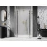 Mexen Lunar L Porte de douche duo battante 150 cm, transparente, dorée - 834DL-150-000-50-00