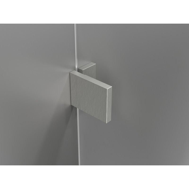 Mexen Lunar L Duo portes de douche pivotantes 170 cm, transparent, nickel brossé - 834DL-170-000-97-00