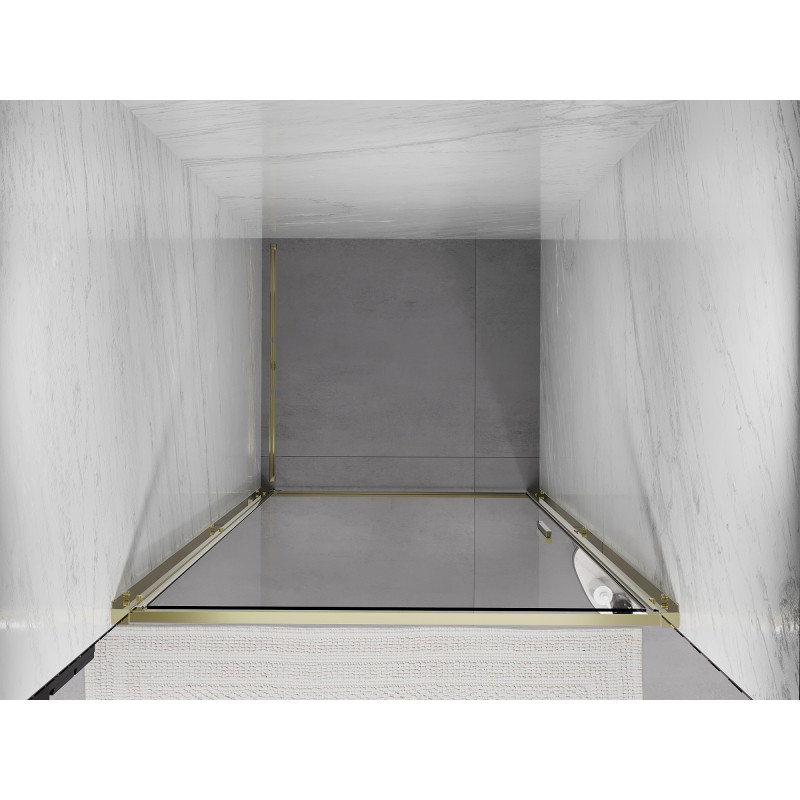 Mexen Exo-B porte de douche pivotante 50 cm, transparent, doré - 817-050-000-50-00