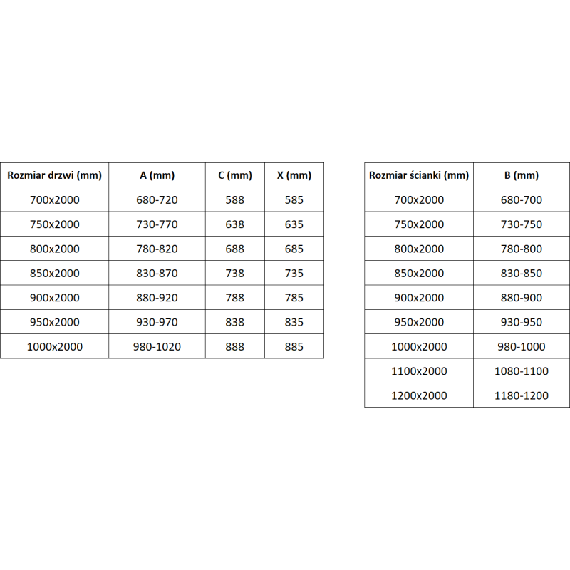 Mexen Exo cabine de douche pivotante 100 x 85 cm, transparent, doré - 817-100-085-50-00