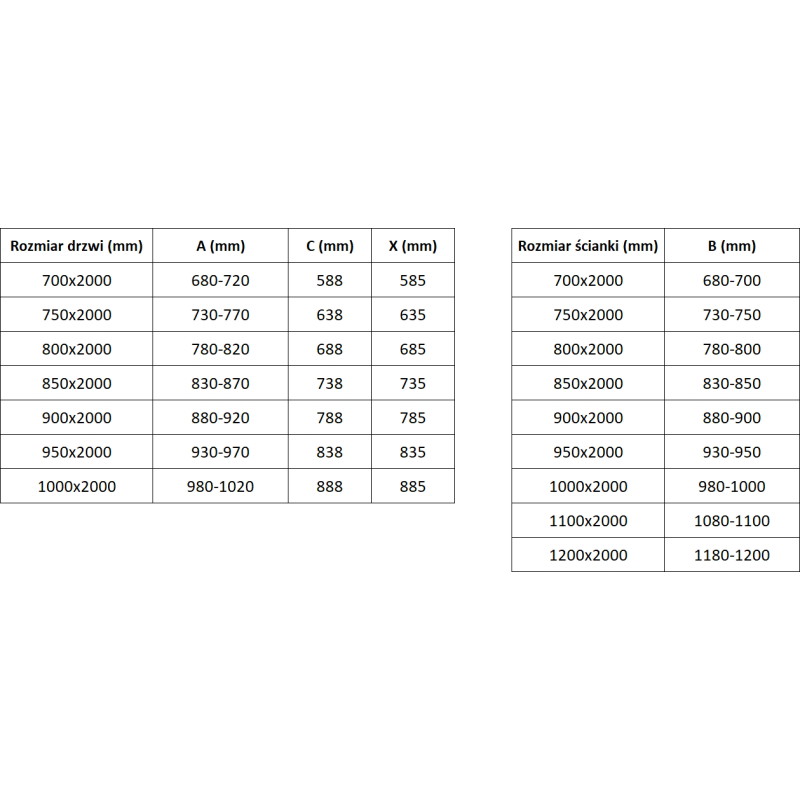 Mexen Exo-B cabine de douche pivotante 90 x 100 cm, transparente, noire - 817-090-100-70-00