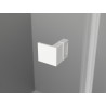 Mexen Lunar Cabine de douche Duo battante droite 95 x 85 cm, transparente, blanche - 834-095P-085L-20-00