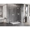 Mexen Lunar Cabine de douche Duo battante droite 95 x 85 cm, transparente, blanche - 834-095P-085L-20-00