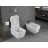 Mexen Stella Cuvette WC Rimless avec abattant à descente lente slim, duroplast, blanc brillant - 30680900