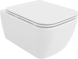 Mexen Stella Cuvette WC Rimless avec abattant à descente lente slim, duroplast, blanc brillant - 30680900