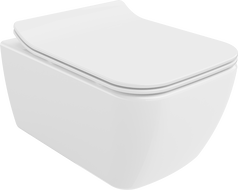 Mexen Stella cuvette WC Rimless avec abattant slim à descente amortie, duroplast, blanc brillant - 30680800