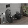 Mexen Rico bol de toilette Rimless, Noir mat - 3372XX85