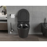 Mexen Rico cuvette WC Rimless avec abattant à descente ralentie slim, duroplast, noir mat - 30720185