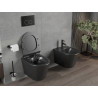 Mexen Rico cuvette WC Rimless avec abattant à descente ralentie slim, duroplast, noir mat - 30720185