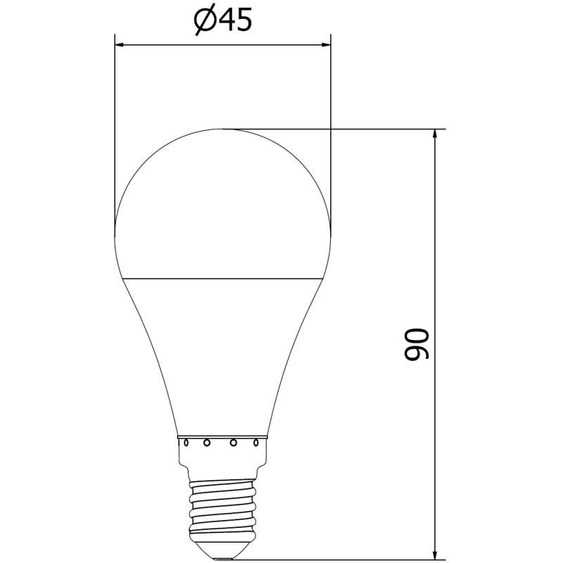 Mexen Nova Ampoule LED E14, G45, 9W, Froide - 6500K, 945 lm - L101-E14-0965-01
