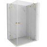 Mexen Lunar Duo cabine de douche pivotante droite 115 x 85 cm, transparent, dorée - 834-115P-085L-50-00