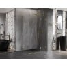 Mexen Lunar Duo cabine de douche pivotante droite 120 x 75 cm, transparent, or - 834-120P-075L-50-00