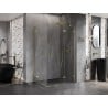 Mexen Lunar Duo cabine de douche pivotante droite 120 x 75 cm, transparent, or - 834-120P-075L-50-00