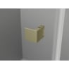 Mexen Lunar Duo cabine de douche pivotante droite 100 x 70 cm, transparent, or brossé - 834-100P-070L-55-00