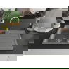 Mexen Bruno évier en granit à 1 cuve avec égouttoir 795 x 495 mm, Gris - 6513791010-71