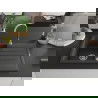 Mexen Bruno évier en granit à 1 cuve avec égouttoir 795 x 495 mm, Noir moucheté - 6513791010-76