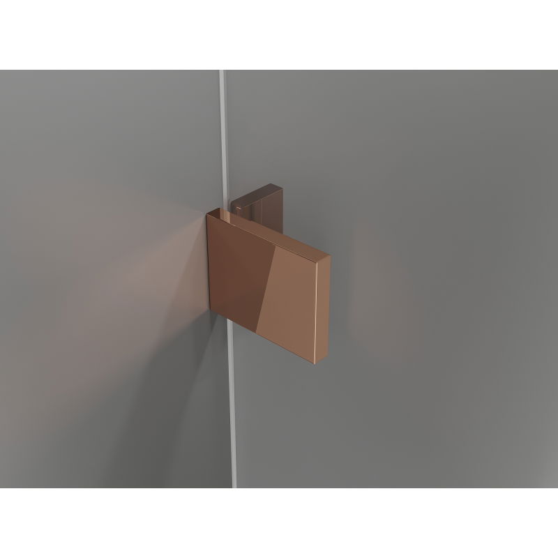 Mexen Lunar Duo cabine de douche pivotante droite 110 x 105 cm, transparent, or rose - 834-110P-105L-60-00