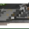 Mexen Andres évier en granit à 1,5 cuvette avec égouttoir 1000 x 500 mm, Gris, siphon Or - 6515101510-71-G