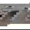 Mexen Rico bol de WC Rimless avec siège slim à fermeture lente, duroplast, Gris clair mat - 30724061