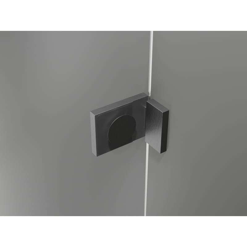 Mexen Lunar Duo cabine de douche pivotante droite 100 x 95 cm, transparent, gris canon brossé - 834-100P-095L-66-00