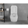Mexen Elis cuvette WC sans bride avec abattant à descente progressive slim, duroplast, blanc brillant - 30910600