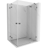 Mexen Lunar Duo cabine de douche pivotante droite 115 x 75 cm, transparent, gris canon brossé - 834-115P-075L-66-00