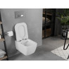 Mexen Elis cuvette WC sans bride avec abattant à descente progressive slim, duroplast, blanc brillant - 30910600