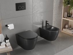 Bidet suspendu Mexen Carmen, noir mat - 35884985