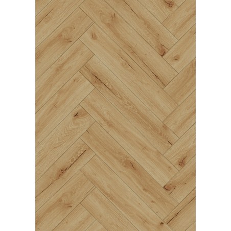 Mexen Beaver Creek panneaux vinyles chevron 635 x 127 mm SPC 6,5 mm sous-couche 1,5 mm, 4 V-chanfrein, Chêne