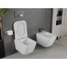 Mexen Madox cuvette WC sans rebord avec abattant à descente lente slim, duroplast, blanc brillant - 30154000